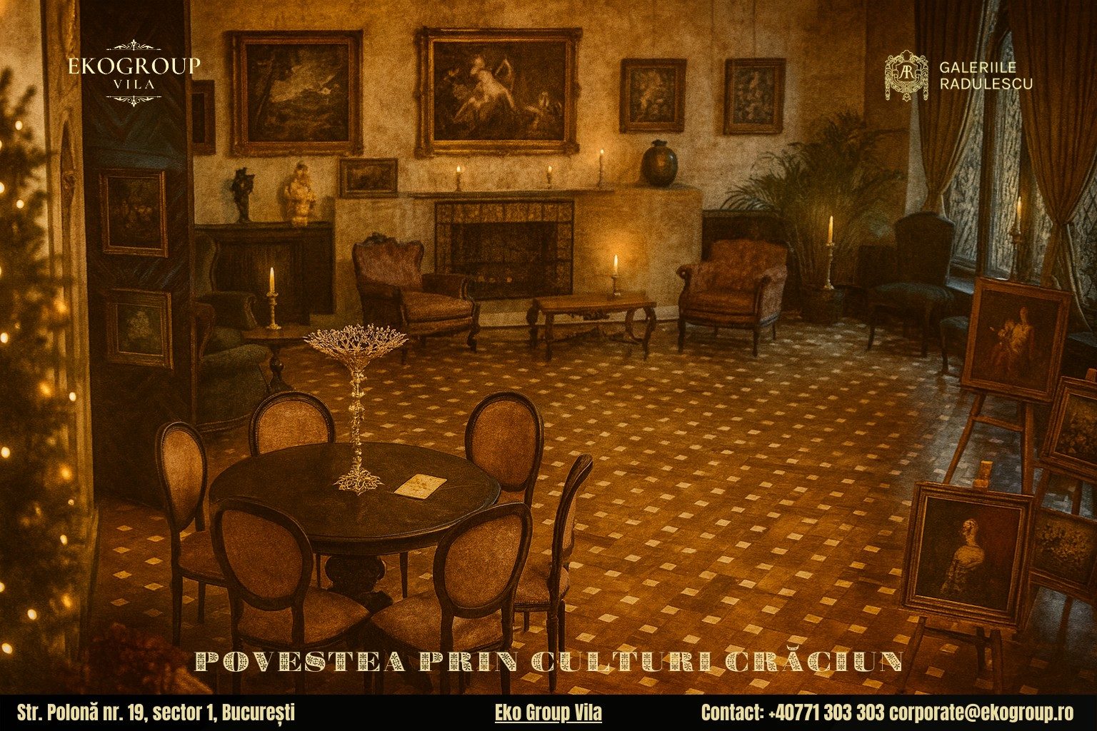 Povestea Crăciunului reînviată: atmosfera anilor ’30 la Eko Group Vila